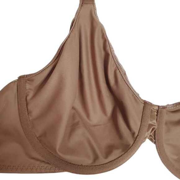 Spanx Unlined Full Coverage Seamless Underwire Silky Satin Bra Cafe Size 38C - Picture 7 of 15